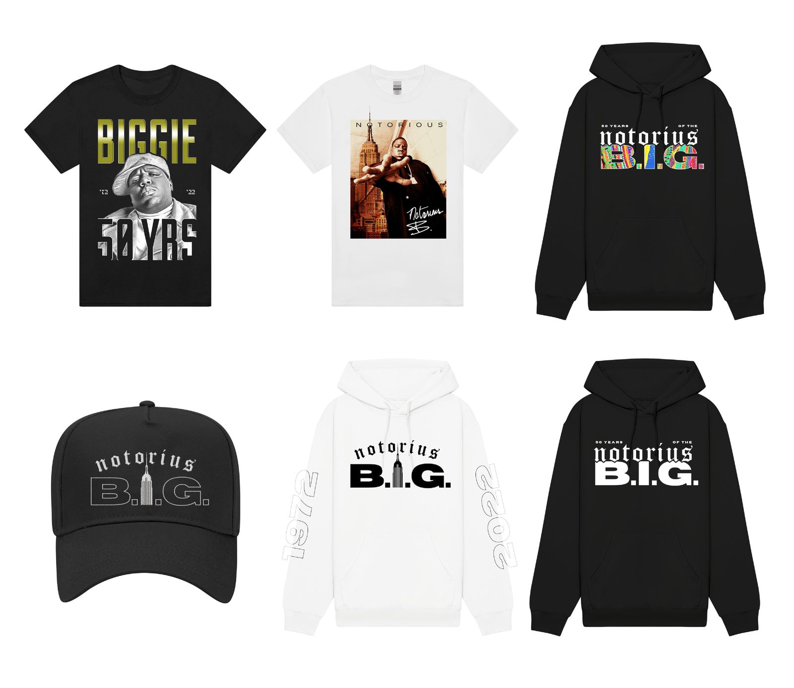 Artist merchandise — Lido, Biggie Smalls, Otis Redding