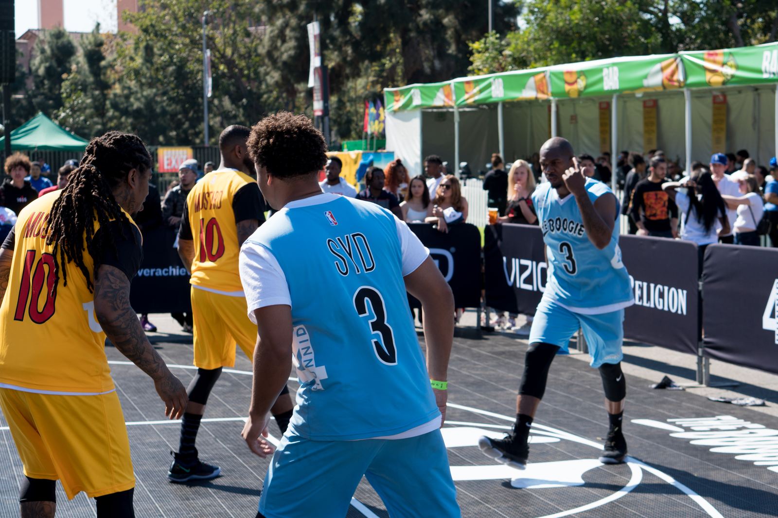 The Boogie — branded basketball court activation for YG