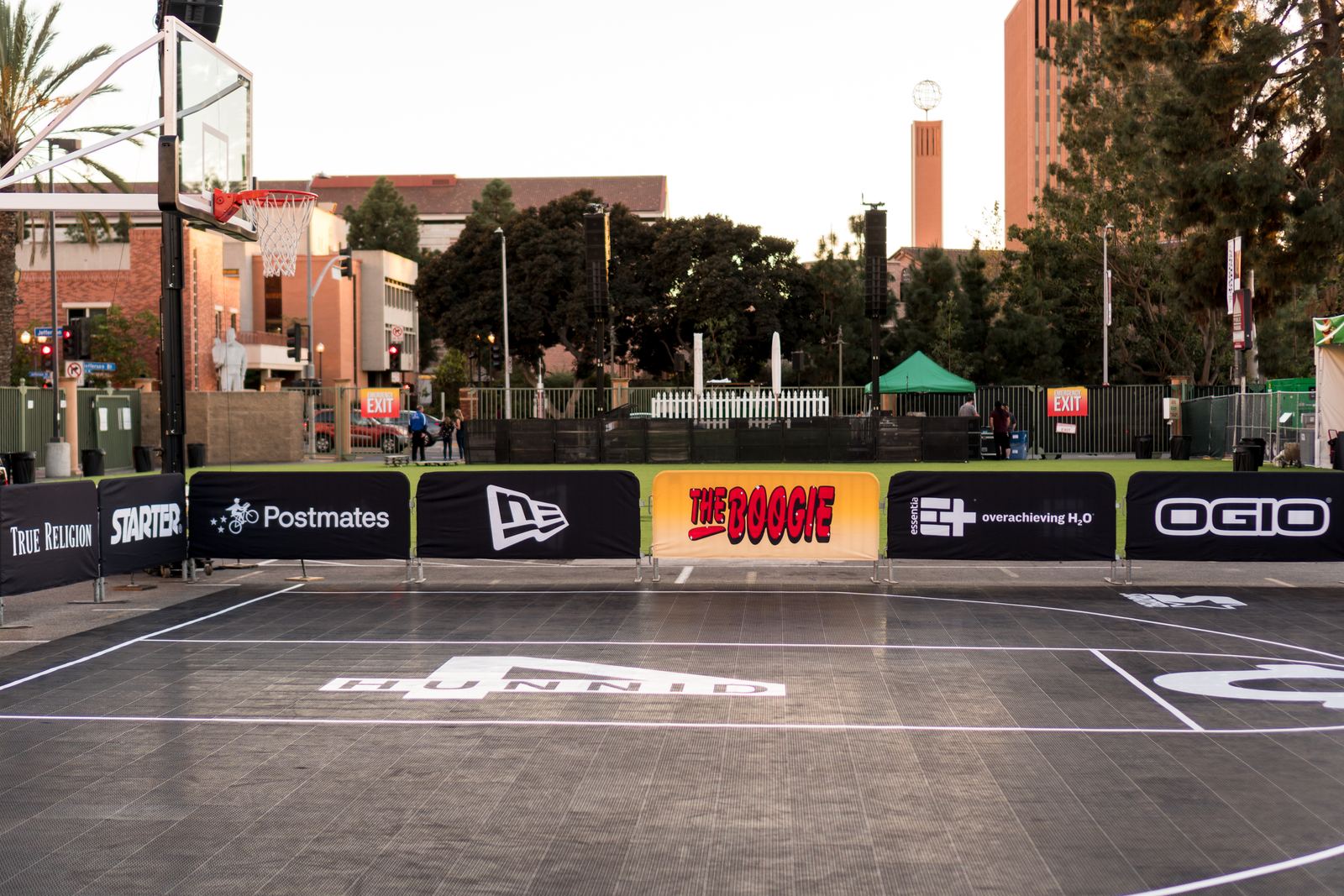 The Boogie — branded basketball court activation for YG