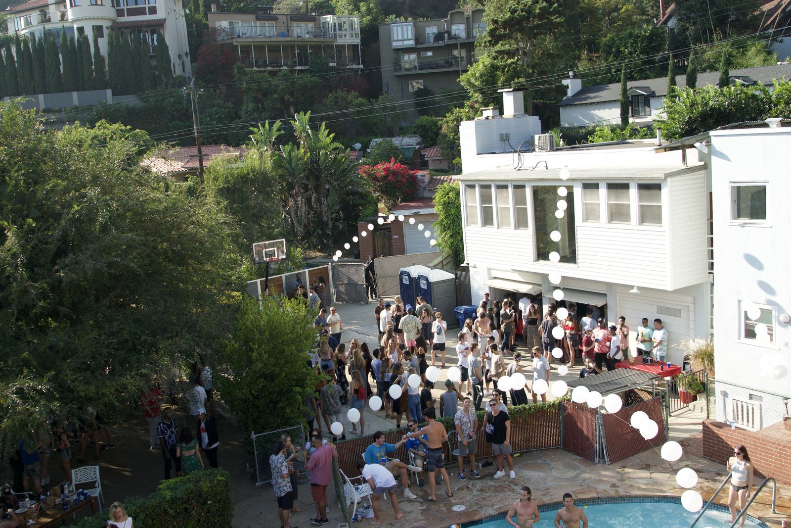 Brad Pitt Used to Live Here — estate party in the Hollywood Hills