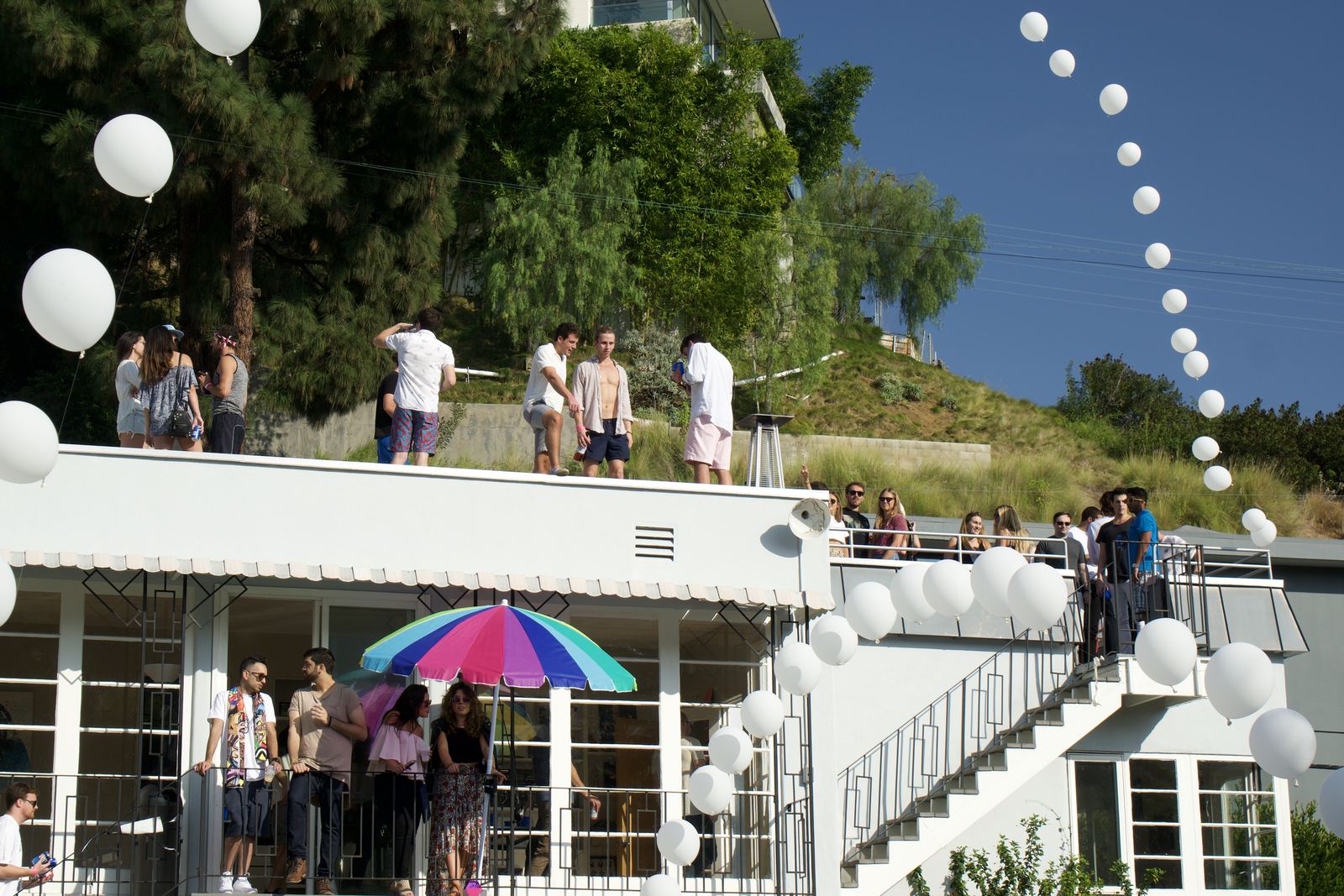 Brad Pitt Used to Live Here — estate party in the Hollywood Hills