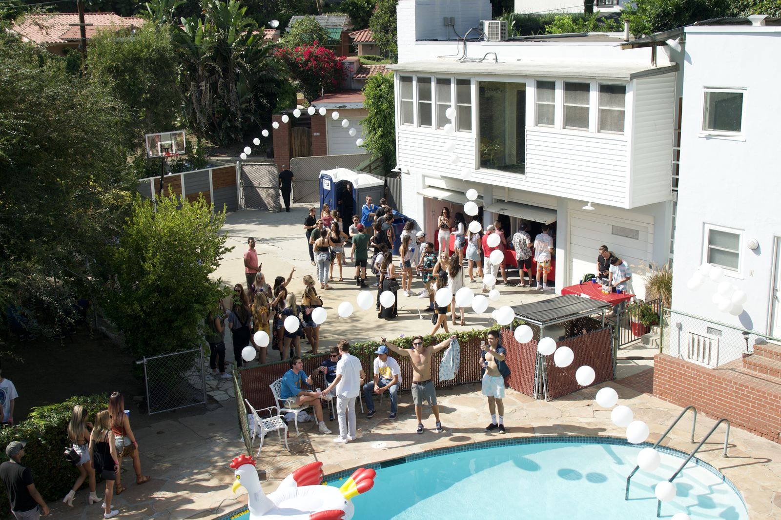 Brad Pitt Used to Live Here — estate party in the Hollywood Hills