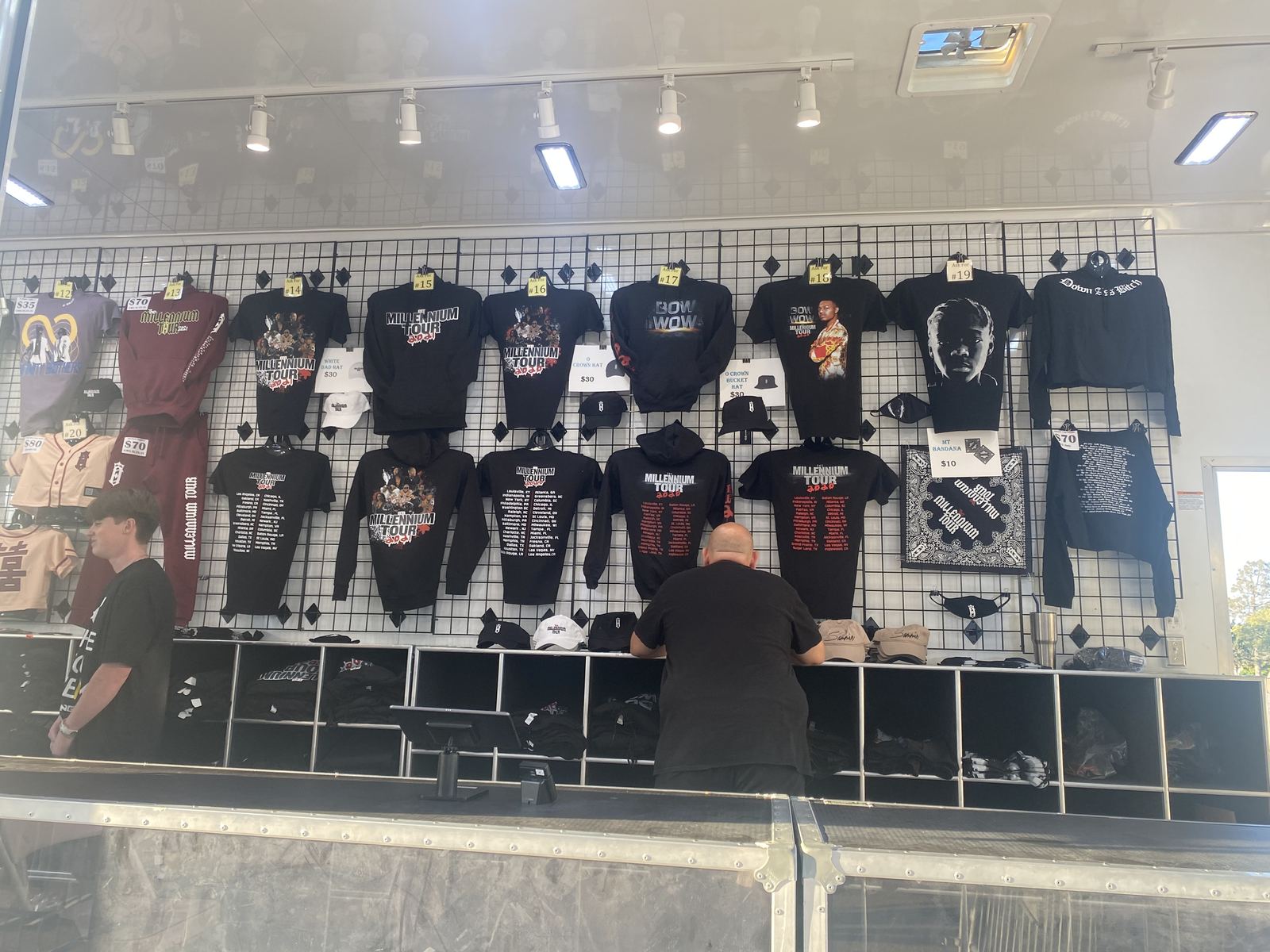 Omarion Millennium Tour merch booth