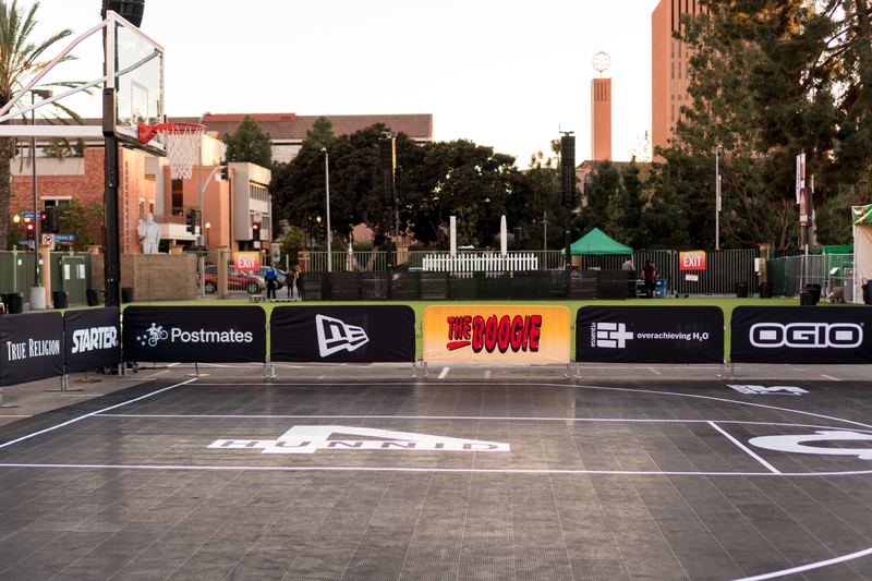 The Boogie — branded basketball court activation for YG
