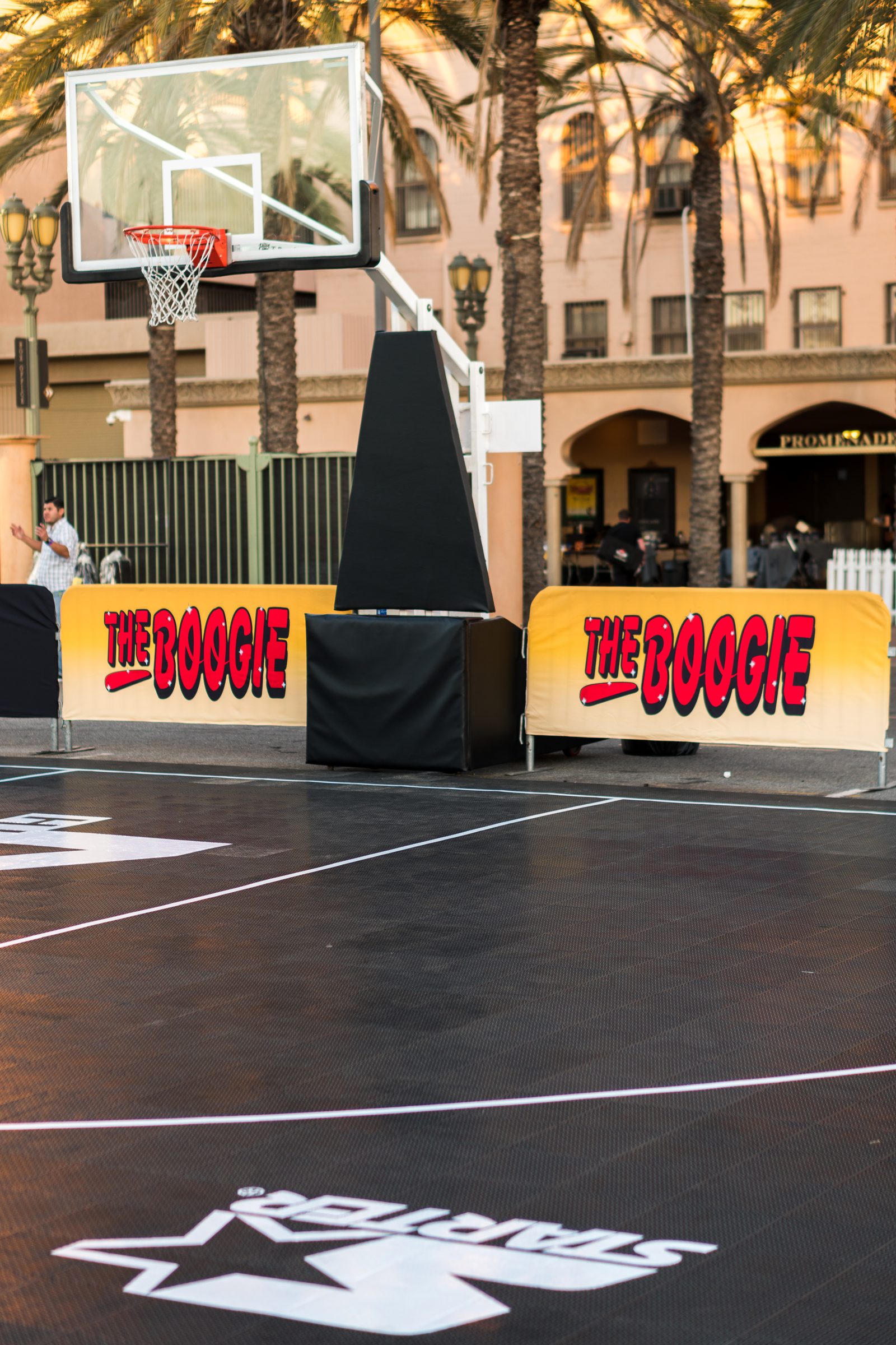 The Boogie — branded basketball court activation for YG