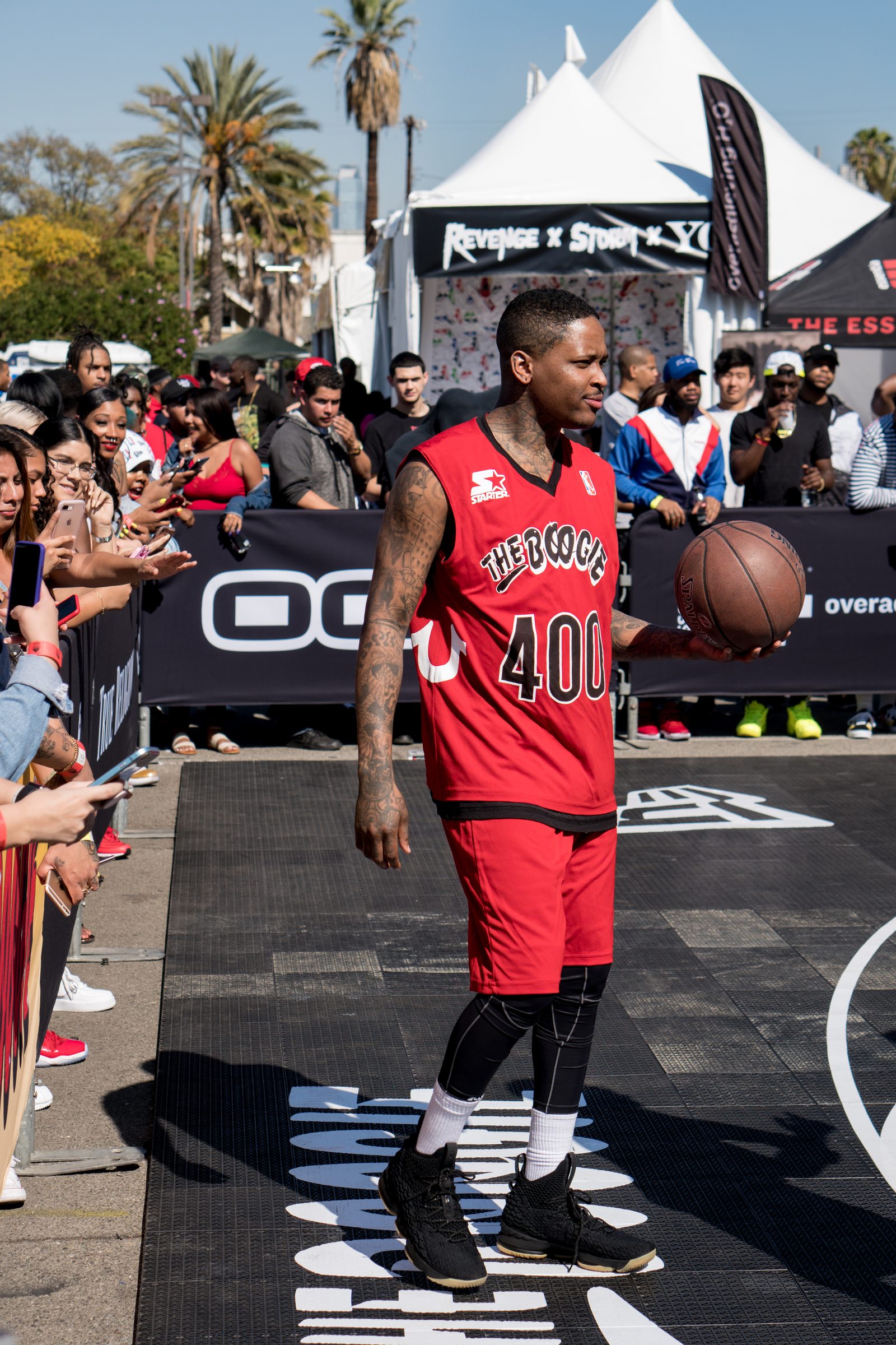 The Boogie — branded basketball court activation for YG