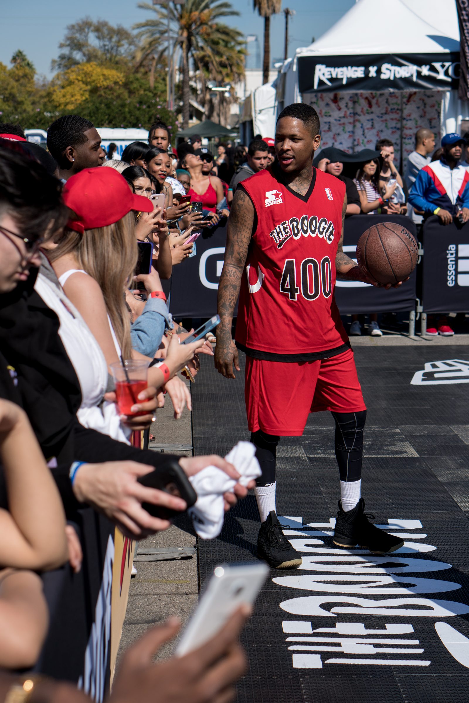 The Boogie — branded basketball court activation for YG