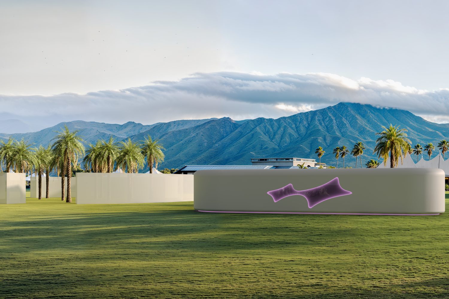 Skylrk and Justin Bieber activation at Coachella — concept render