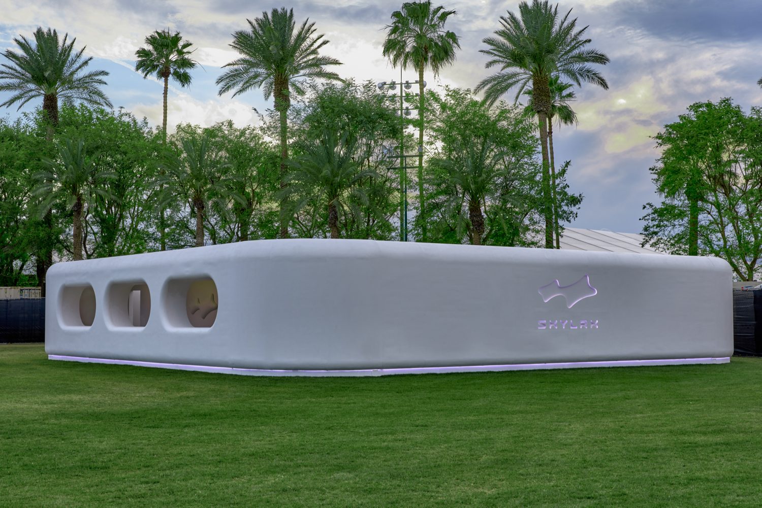 Skylrk and Justin Bieber activation at Coachella — as built