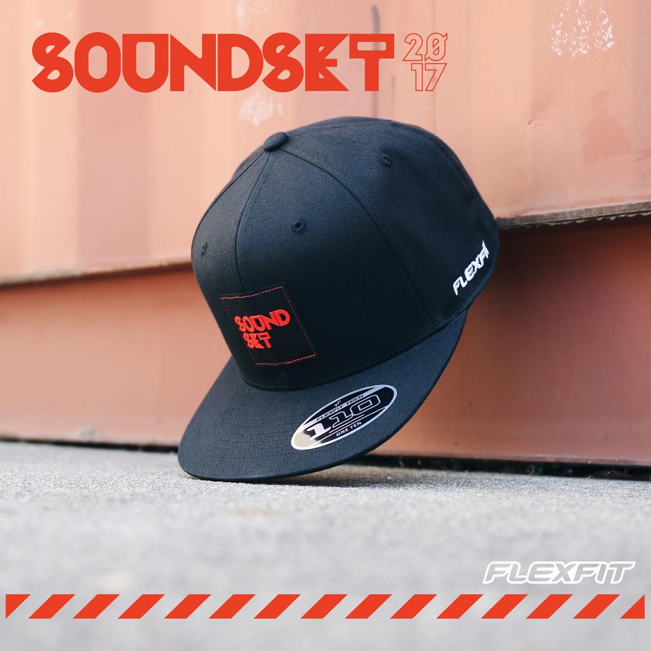 Soundset × Flexfit co-branded cap